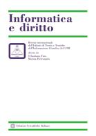 Informatica e diritto (2016) vol.02 edito da Edizioni Scientifiche Italiane
