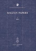 Balzan papers (2018) vol.1 edito da Olschki