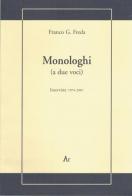 Monologhi (a due voci). Interviste 1974-2007 di Franco G. Freda edito da Edizioni di AR