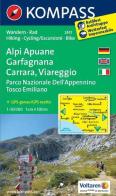 Carta escursionistica n. 2451. Alpi Apuane, Garfagnana, Carrara, Viareggio. Adatto a GPS. Digital map. DVD-ROM edito da Kompass