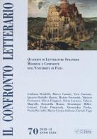 Il confronto letterario. Quaderni di letterature straniere moderne e comparate dell'università di Pavia vol.70 edito da Ibis