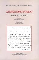 Carteggio inedito di Alessandro Poerio edito da Ist. Italiano Studi Filosofici