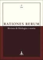 Rationes rerum. Rivista di filologia e storia. Ediz. multilingue vol.7 edito da Tored