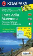 Carta escursionsitica n. 2469. Costa della Maremma. Adatto a GPS. Digital map. DVD-ROM edito da Kompass