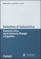 Bollettino di italianistica (2010) vol.1 edito da Carocci