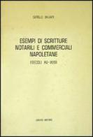 Esempi di scritture notarili commerciali napoletane (secc. XV-XVII) di Catello Salvati edito da Liguori