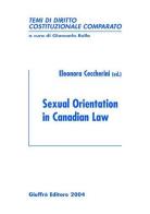 Sexual orientation in canadian law edito da Giuffrè