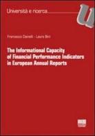 The informational capacity of financial performance indicators in European Annual Reports di Laura Bini, Francesco Dainelli edito da Maggioli Editore