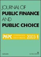 Journal of public finance and public choice. Economia delle scelte pubbliche (2003) vol.1 di Domenico Da Empoli edito da Gangemi Editore