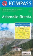 Carta escursionistica n. 070. Trentino, Veneto. Parco naturale Adamello-Brenta 1:40.000 edito da Kompass