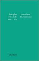 Discipline filosofiche (2013) vol.1 edito da Quodlibet