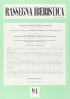 Rassegna iberistica vol.94 edito da Bulzoni