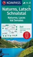 Carta escursionistica n. 051. Naturno, Val Senales 1:50.000 edito da Kompass