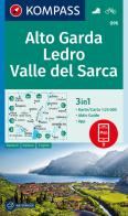 Carta escursionistica n. 96. Alto Garda, Ledro, Valle del Sarca 1:25.000 edito da Kompass