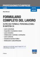 Formulario completo del lavoro di Mauro Marrucci edito da Maggioli Editore