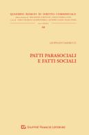 Patti parasociali e fatti sociali di Leopoldo Sambucci edito da Giuffrè