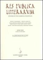 Res publica litterarum. Studies in the classical tradition 2007 vol.30 edito da Salerno