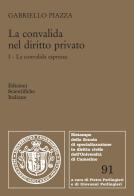 La convalida nel diritto privato vol.1 di Gabriello Piazza edito da Edizioni Scientifiche Italiane