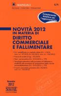 Novità 2012 in materia di diritto commerciale e fallimentare edito da Edizioni Giuridiche Simone