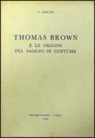 Thomas Brown di Edvige Schulte edito da Liguori