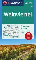 Carta escursionistica n. 204. Weinviertel 1:50.000 (set di 2 carte) edito da Kompass