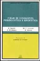 Forme di conoscenza prelinguistica e linguistica edito da Giunti Editore