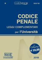 Codice penale e leggi complementari per l'Università. Ediz. minor edito da Edizioni Giuridiche Simone