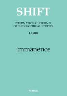Shift. International journal of philosophical studies (2018) vol.1 edito da Mimesis