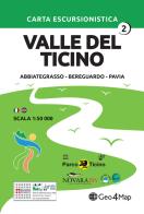 Carta escursionistica Valle del Ticino. Scala 1:50.000. Ediz. italiana, inglese, tedesca e francese vol.2 edito da Geo4Map