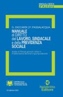 Manuale di diritto del lavoro, sindacale e della previdenza sociale di Glauco Zaccardi, Pasquale Passalacqua edito da Neldiritto Editore