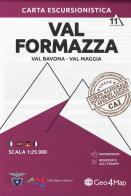 Carta escursionistica Val Formazza, Val Bavona, Val Maggia 1:25.000 edito da Geo4Map