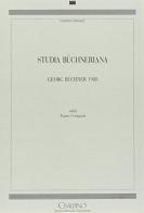 Studia büchneriana. Georg Büchner 1988 edito da Cisalpino