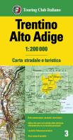 Trentino Alto Adige 1:200.000. Carta stradale e turistica edito da Touring