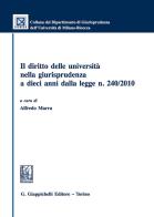 Il diritto delle università nella giurisprudenza a dieci anni dalla legge n. 240/2010 edito da Giappichelli