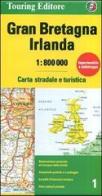 Gran Bretagna e Irlanda 1:800.000. Carta stradale e turistica edito da Touring