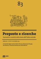 Proposte e ricerche. Economia e società nella storia dell'Italia centrale (2019) vol.83 edito da eum