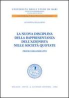 La nuova disciplina della rappresentanza dell'azionista nelle società quotate. Profili organizzativi di Giuseppina Pellegrino edito da Giuffrè