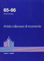 Rivista milanese di economia vol. 65-66 edito da Laterza