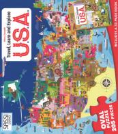 USA. Viaggia, conosci, esplora. Libro puzzle. Ediz. a colori. Con puzzle di Milena Zanotelli, Irena Trevisan edito da Sassi