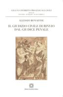 Il giudizio civile di rinvio dal giudice penale di Alessio Bonafine edito da Edizioni Scientifiche Italiane