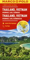 Thailandia, Vietnam. Myanmar, Laos, Cambogia 1:2.500.000. Ediz. multilingue edito da Marco Polo