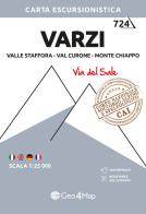 Varzi. Valle Staffora, Val Curone, Monte Chiappo. Carta escursionistica 1:25.000 edito da Geo4Map