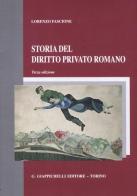 Storia del diritto privato romano di Lorenzo Fascione edito da Giappichelli