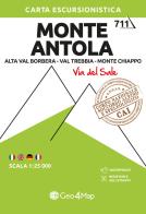 Monte Antola. Alta Val Borbera, Val Trebbia, Monte Chiappo. Carta escursionistica 1:25.000 edito da Geo4Map