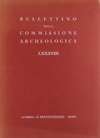 Bullettino della Commissione archeologica comunale di Roma (1982-1983) vol.88 edito da L'Erma di Bretschneider