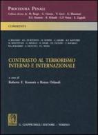 Contrasto al terrorismo interno e internazionale edito da Giappichelli