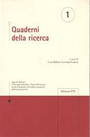 Quaderni della ricerca vol.1 edito da Edizioni ETS