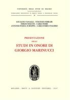 Presentazione degli studi in onore di Giorgio Marinucci edito da Giuffrè