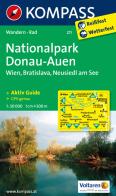 Carta escursionistica n. 211. Nationalpark Donau-Auen, Wien, Bratislava, Neusiedl am See 1:50.000 edito da Kompass