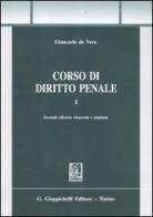 Corso di diritto penale vol.1 di Giancarlo De Vero edito da Giappichelli